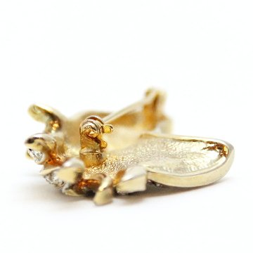 ヴィンテージ ラインストーン ホースヘッド ブローチの画像