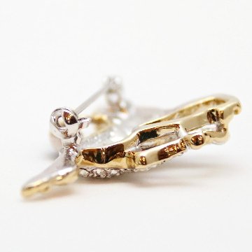 ヴィンテージ ラインストーン ジョッキー＆サラブレッド ブローチの画像