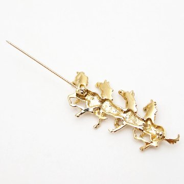 ヴィンテージ ホースハード メタルブローチの画像