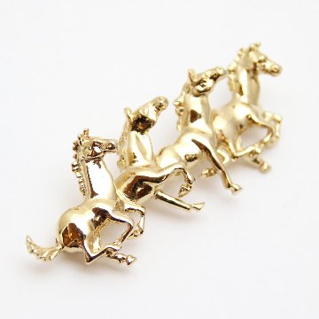 ヴィンテージ ホースハード メタルブローチの画像