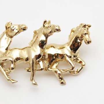 ヴィンテージ ホースハード メタルブローチの画像