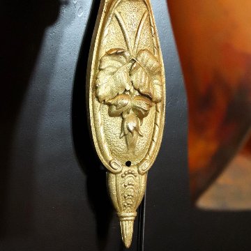 フランス ミューラー ブロンズ ウォールランプの画像