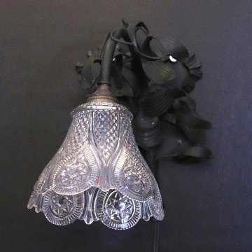 フランス BACCARAT/バカラ パティネイテッドブロンズ ウォールランプの画像