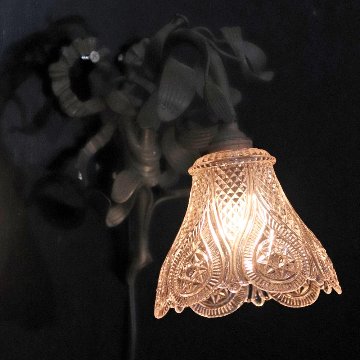 フランス BACCARAT/バカラ パティネイテッドブロンズ ウォールランプの画像