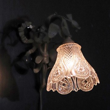 フランス BACCARAT/バカラ パティネイテッドブロンズ ウォールランプの画像