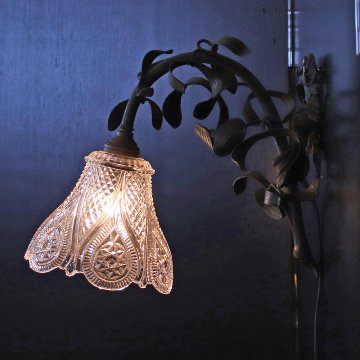 フランス BACCARAT/バカラ パティネイテッドブロンズ ウォールランプの画像