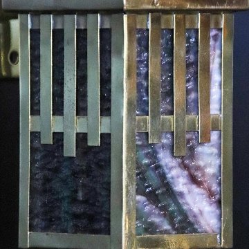 アーツ＆クラフツ スラグガラス ブラス 1灯ウォールランプの画像