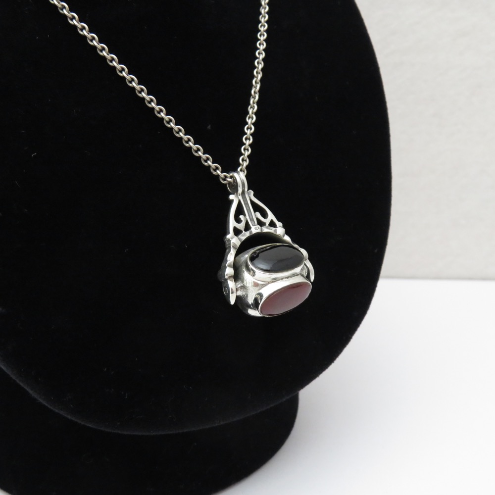 ヴィンテージ 回転式 スターリングシルバー フォブの画像