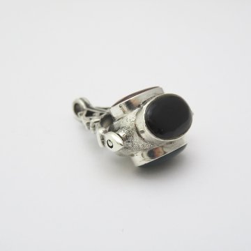 ヴィンテージ 回転式 スターリングシルバー フォブの画像