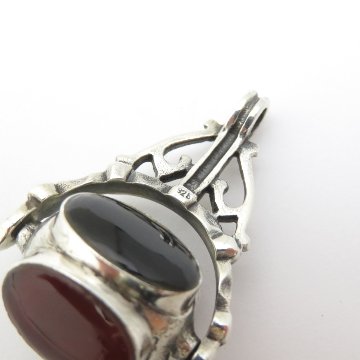 ヴィンテージ 回転式 スターリングシルバー フォブの画像