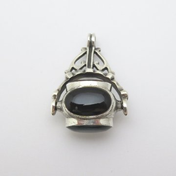 ヴィンテージ 回転式 スターリングシルバー フォブの画像