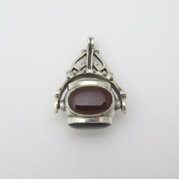 ヴィンテージ 回転式 スターリングシルバー フォブの画像