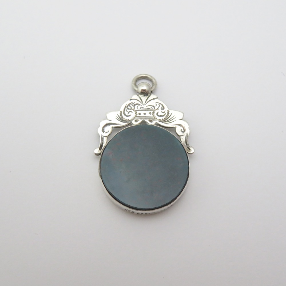 アンティーク Alfred Bedford スターリングシルバー フォブの画像