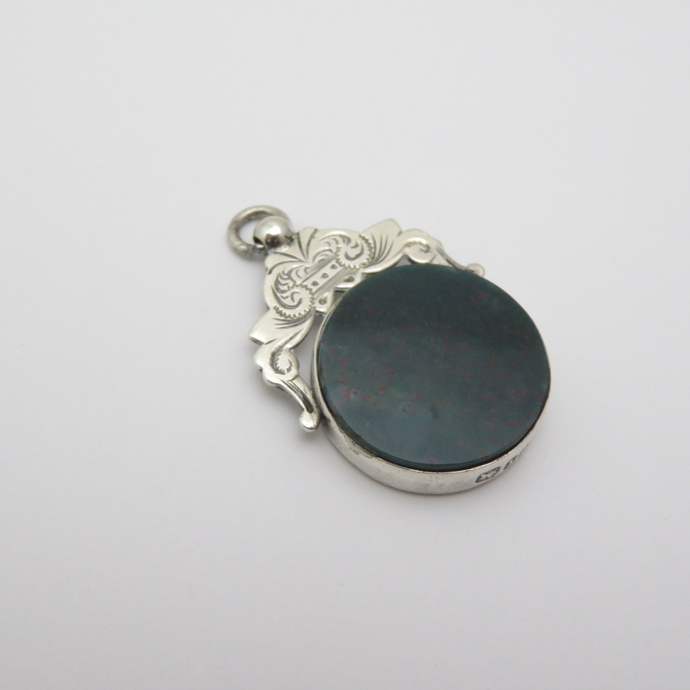 アンティーク Alfred Bedford スターリングシルバー フォブの画像