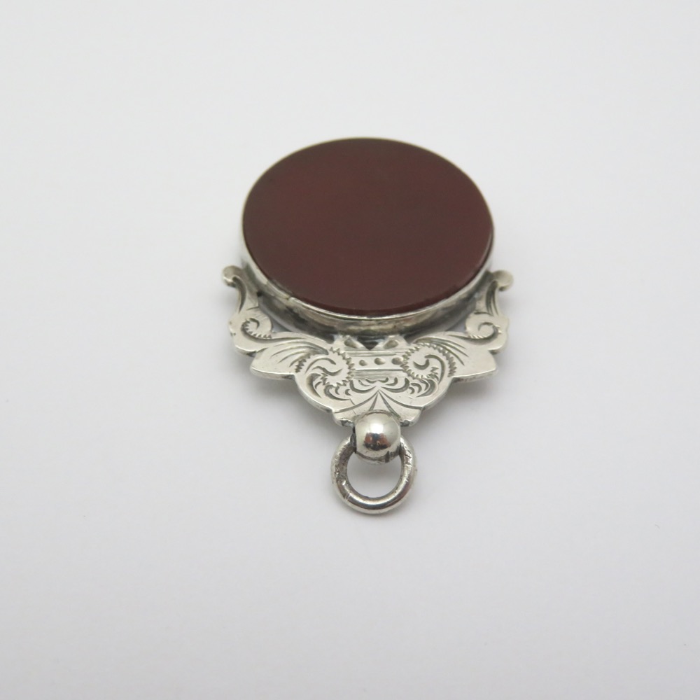 アンティーク Alfred Bedford スターリングシルバー フォブの画像