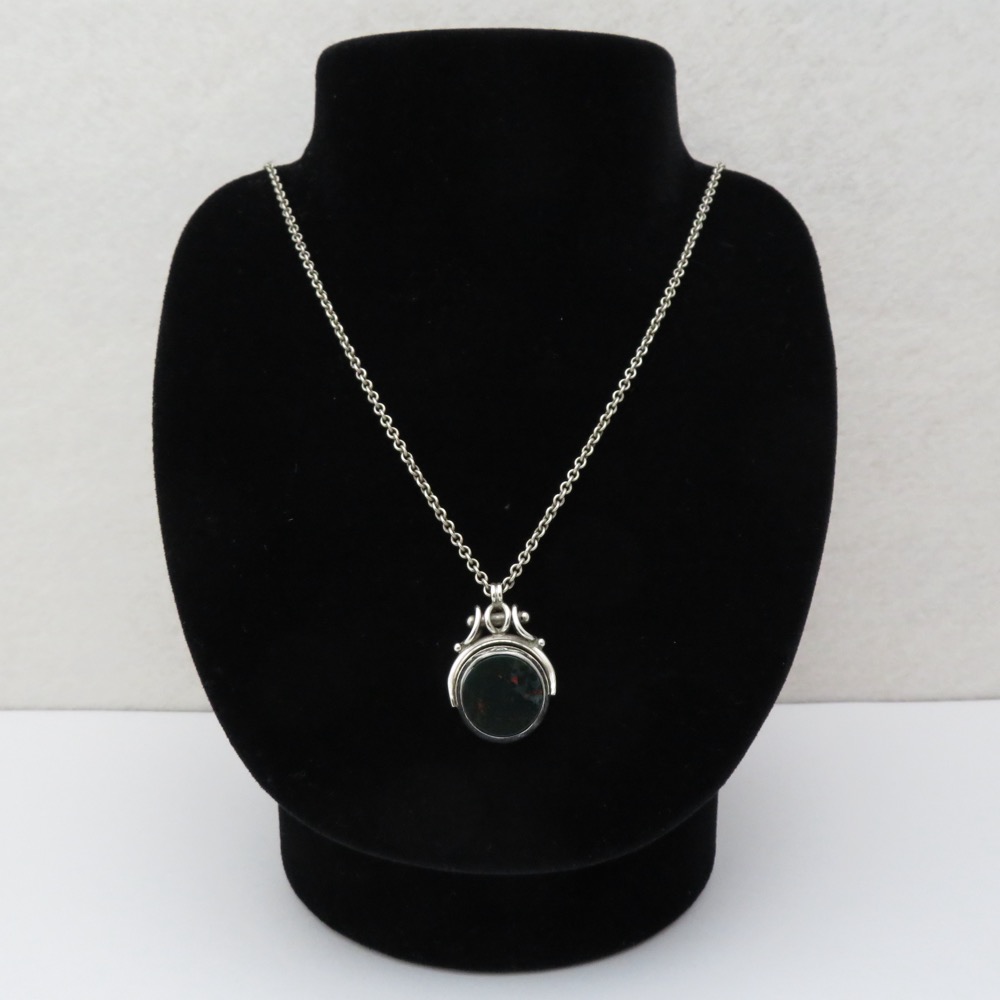 アンティーク 回転式 スターリングシルバー フォブの画像