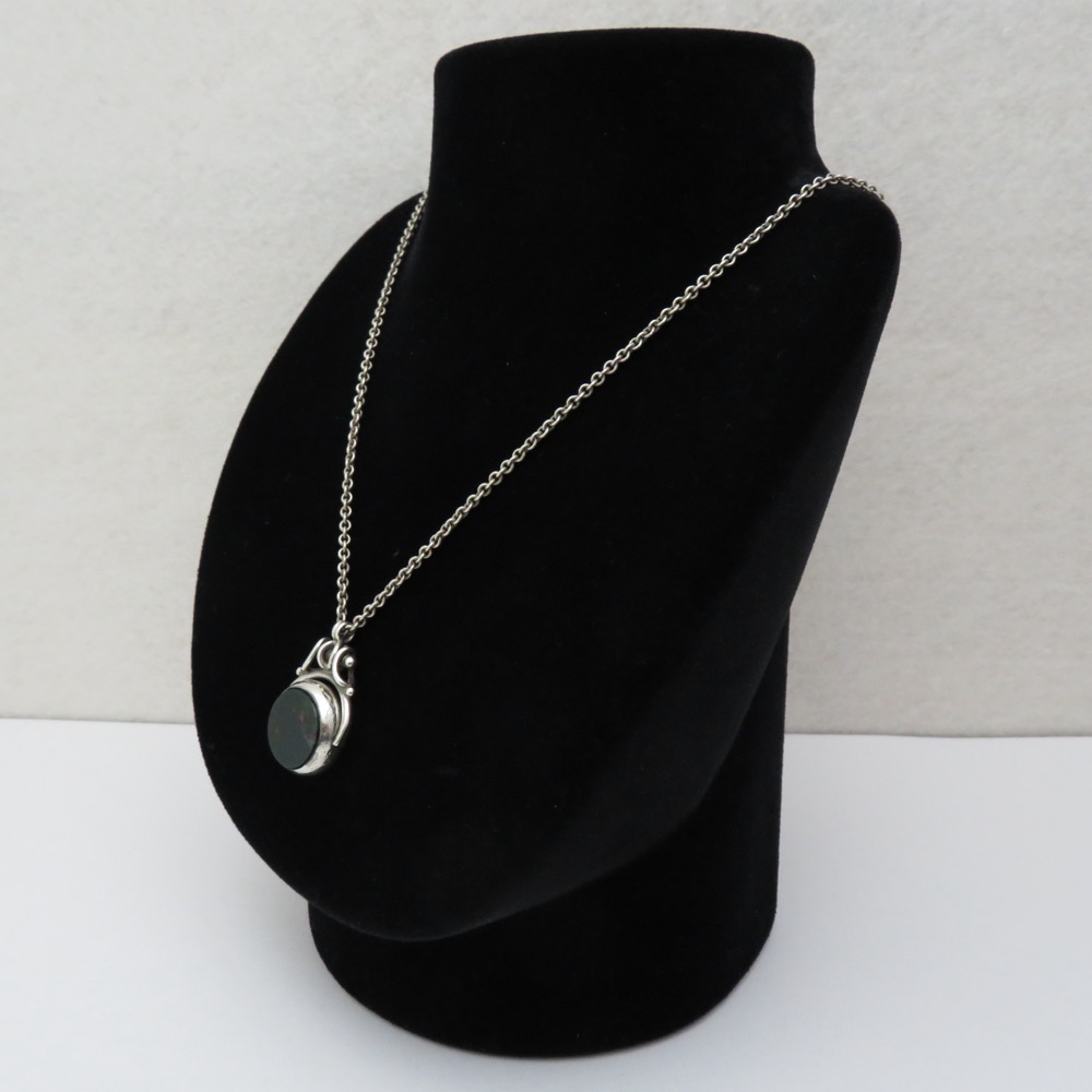 アンティーク 回転式 スターリングシルバー フォブの画像