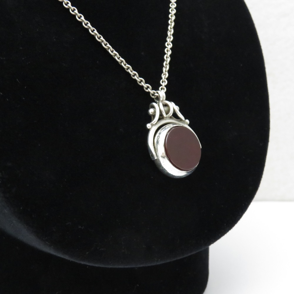 アンティーク 回転式 スターリングシルバー フォブの画像