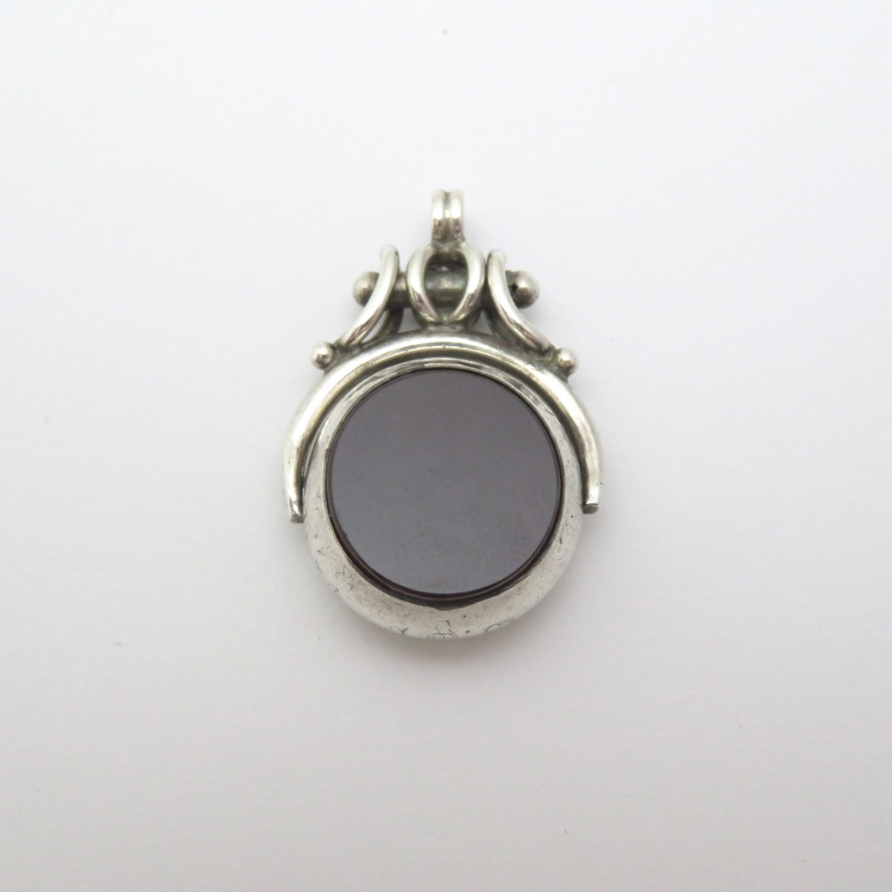 アンティーク 回転式 スターリングシルバー フォブの画像