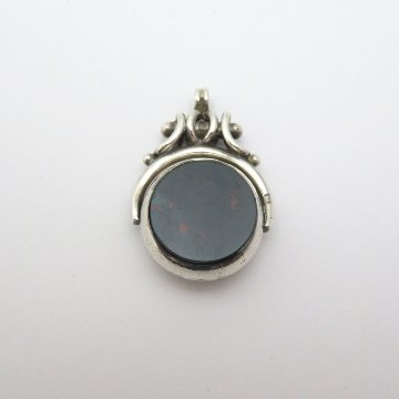 アンティーク 回転式 スターリングシルバー フォブの画像