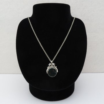 アンティーク 回転式 スターリングシルバー フォブの画像