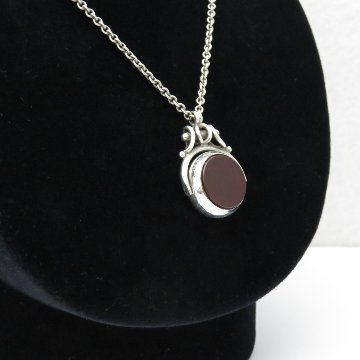 アンティーク 回転式 スターリングシルバー フォブの画像