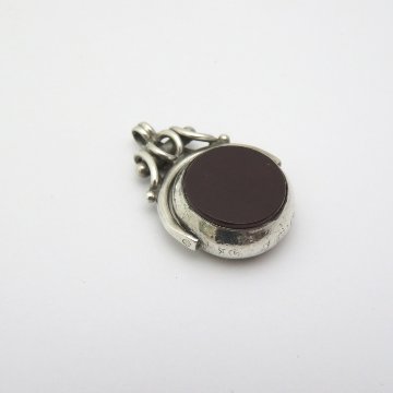 アンティーク 回転式 スターリングシルバー フォブの画像