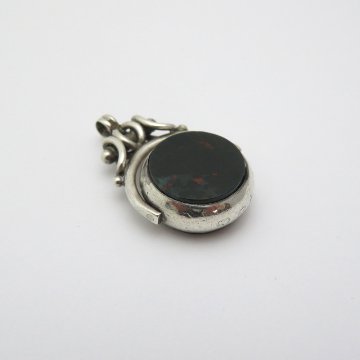 アンティーク 回転式 スターリングシルバー フォブの画像