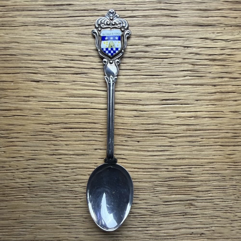 ヴィンテージ シルバー800 スーベニアスプーン La Chaux-de-Fondsの画像