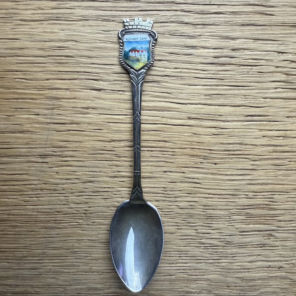 ヴィンテージ シルバー800 スーベニアスプーン KURHAUS SANDの画像