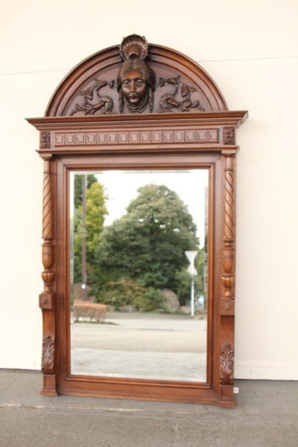 フランス アンティーク ウォールミラーの画像