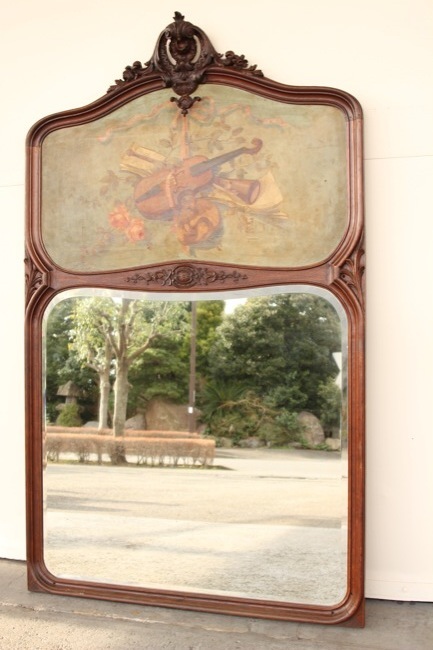 フランス アンティーク ウォールミラーの画像