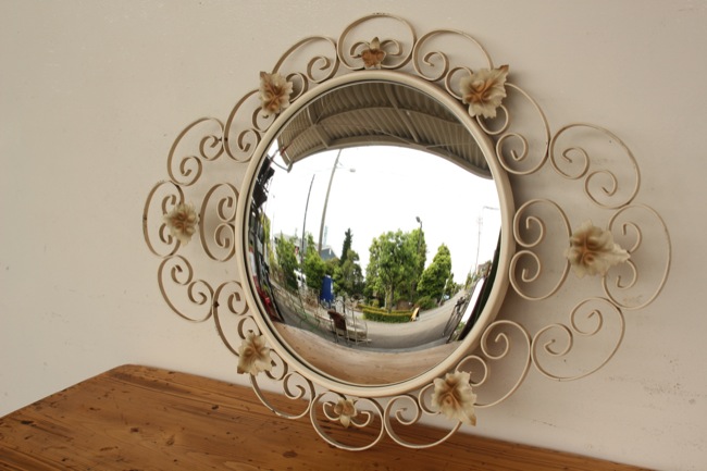 イギリス ヴィンテージ コンベックスミラーの画像