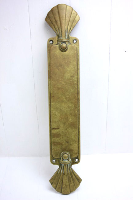 アンティーク アールデコ ブラス フィンガープレートの画像