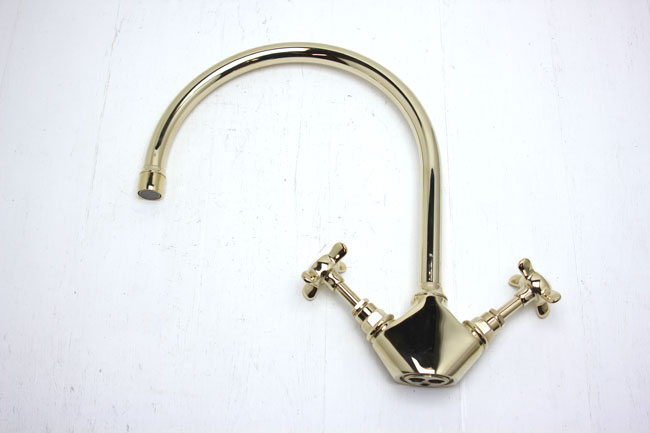 LEFROY BROOKS キッチン混合栓 ゴールドの画像