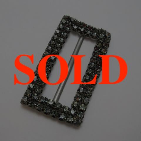 オーロラ加工ラインストーンバックルの画像