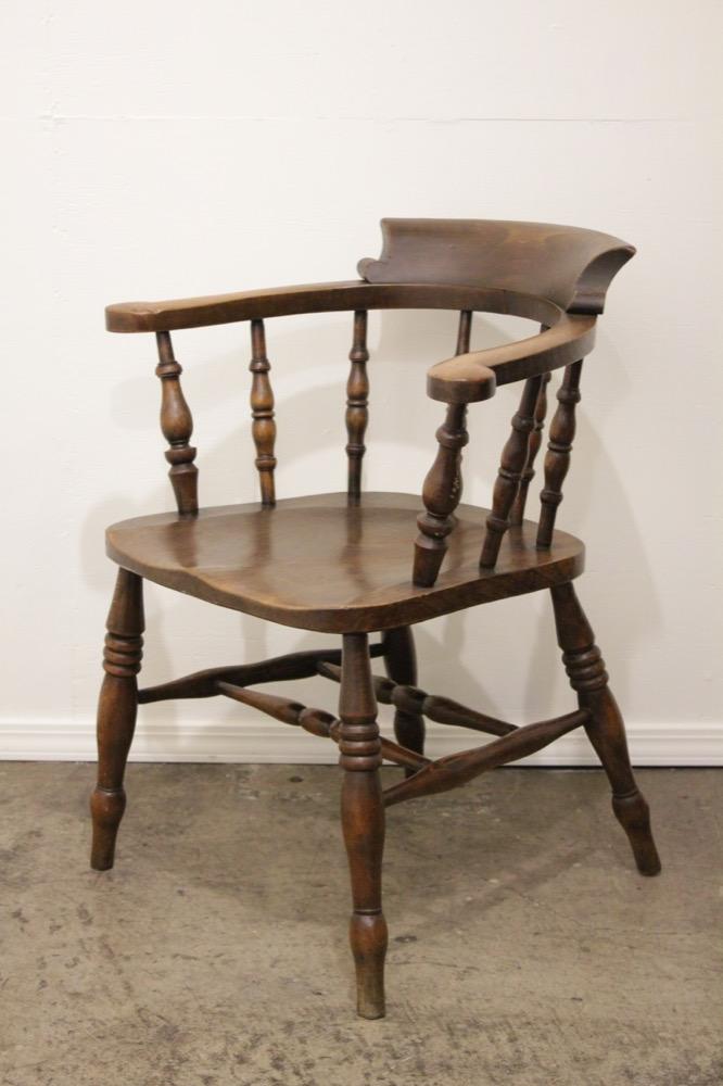 アンティーク エルム スモーカーズチェアの画像