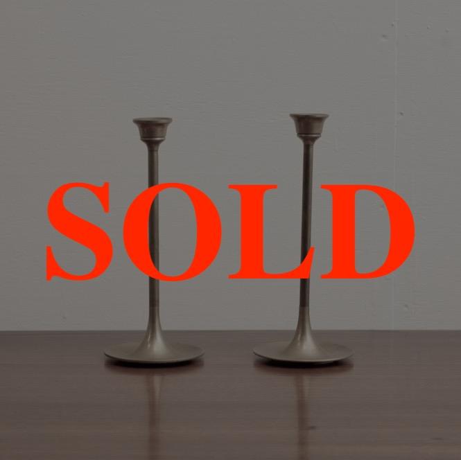 ブラス キャンドルスタンド ペアの画像
