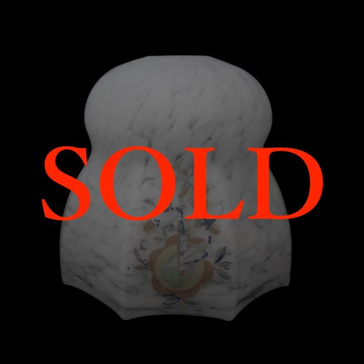 プリント＆マーブルガラスシェード ペンダントランプの画像