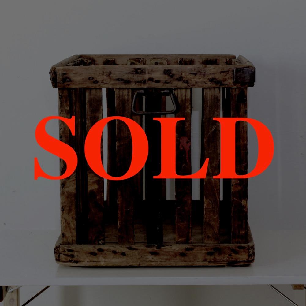 フランス ヴィンテージ ウッドコンテナの画像