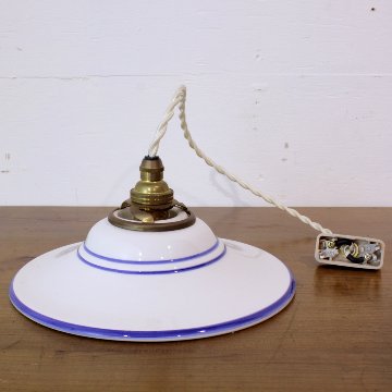 イタリア ボルゾネッラ社 陶製シェード ペンダントランプ画像