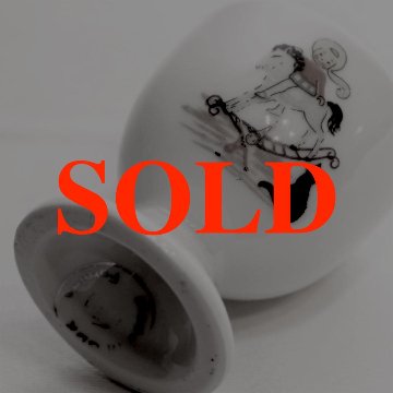 東ドイツ 陶器製 エッグスタンドの画像