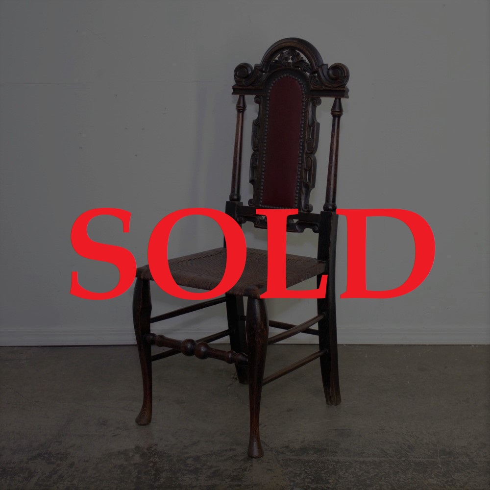 イギリス アンティーク ホールチェアの画像