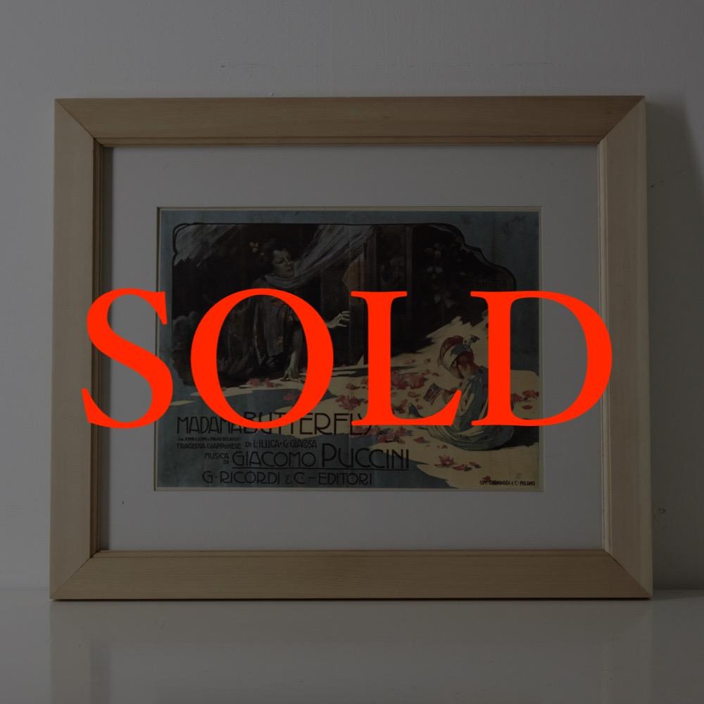   イタリア オペラポスター フレームの画像