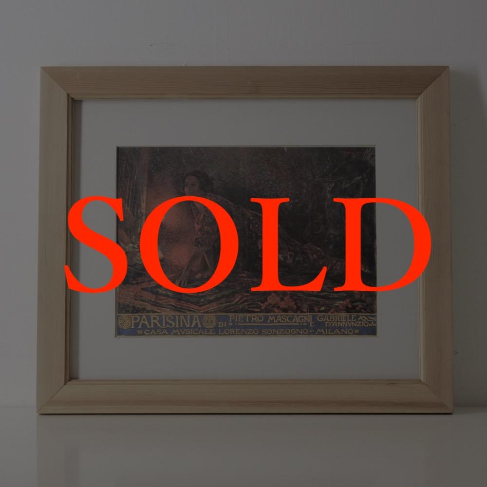 イタリア オペラポスター フレームの画像