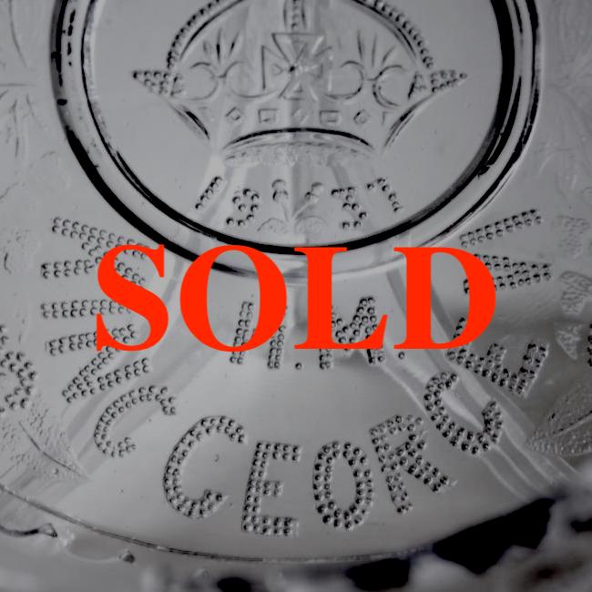 イギリス 1937年 コロネーション ガラスバスケットの画像