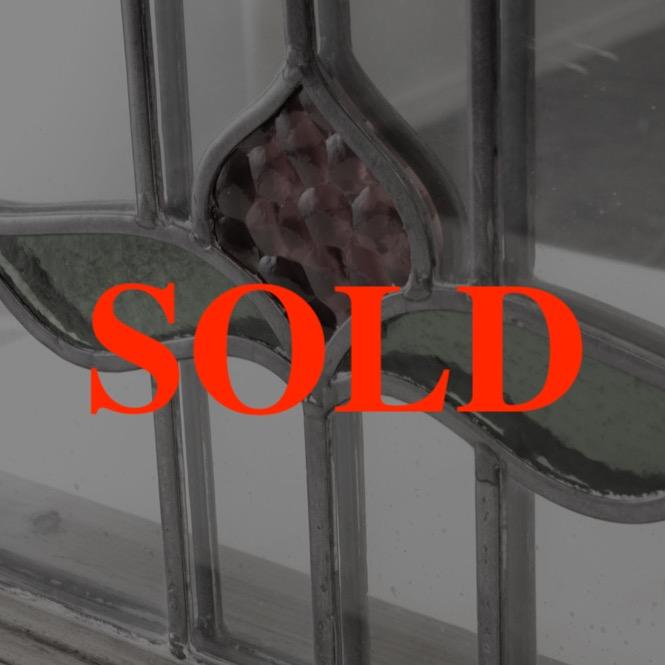 イギリス アンティーク ハンギング ステンドミラーの画像