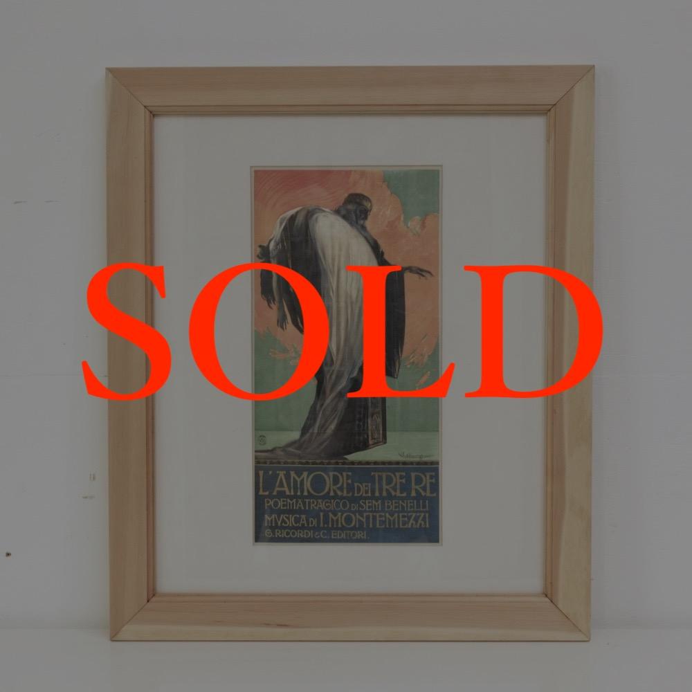 イタリア オペラポスター フレームの画像