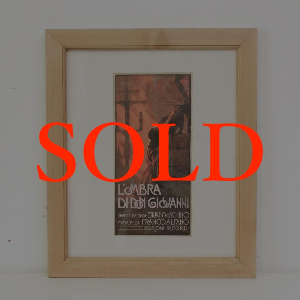 イタリア オペラポスター フレームの画像