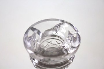 アンティーク ガラス キャンドルスタンド ペア画像